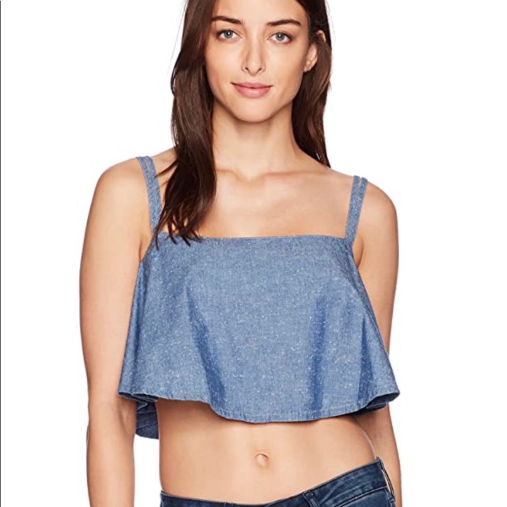 Guess Simone Flowy Crop Top